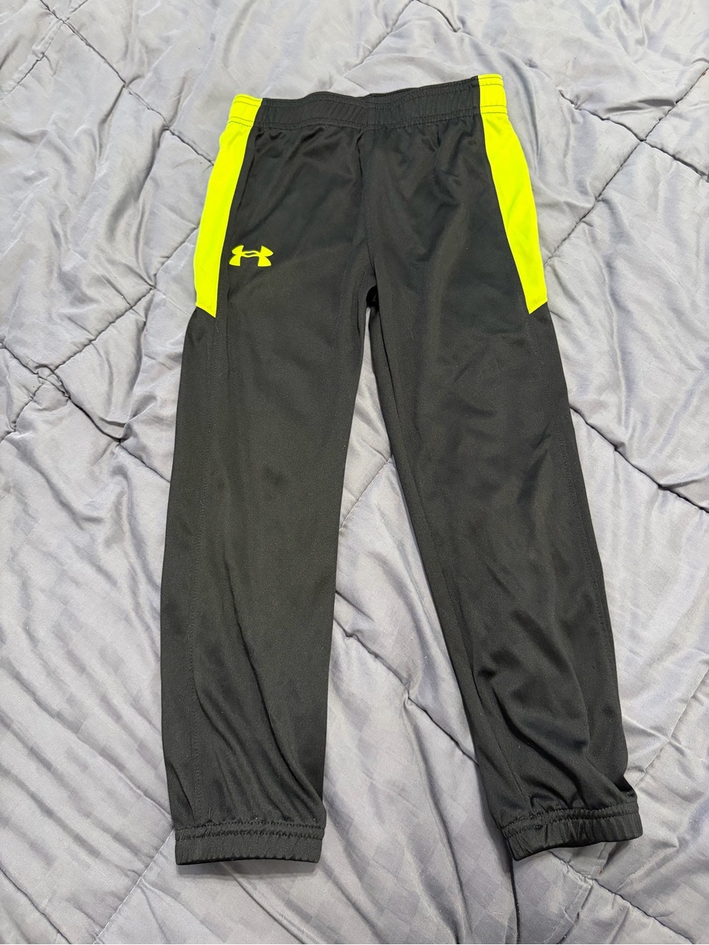 Under Armour Black Joggers with Neon Yellow Panels